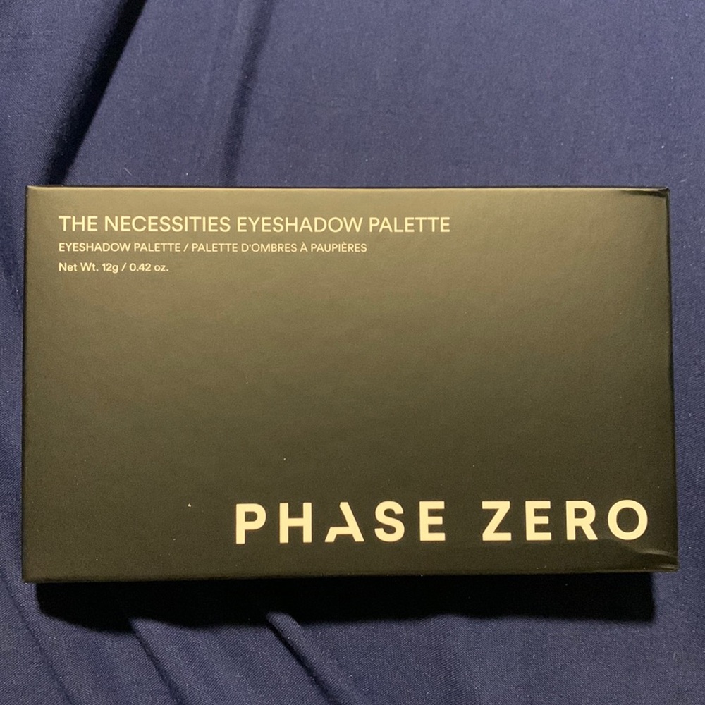 The necessities eyeshadow palette from Phase Zero.